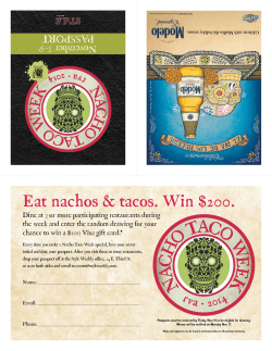 ACO W Eat nachos &amp; tacos. Win $200. N A