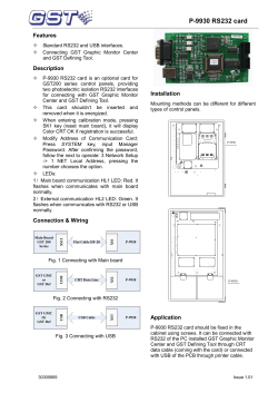 P-9930 RS232 card Features