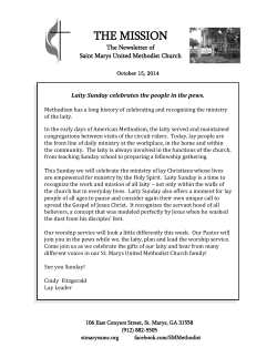 THE MISSION The Newsletter of Saint Marys United Methodist Church