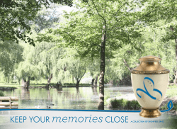memories CLOSE KEEP YOUR a COLLECTiON Of DiGNifiED urNs
