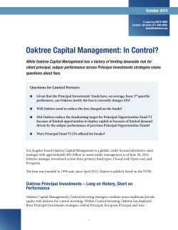 Oaktree Capital Management: In Control?
