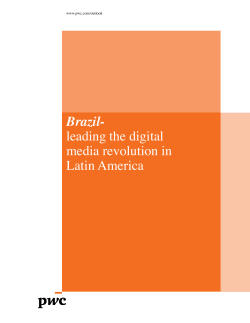 Brazil- leading the digital media revolution in Latin America