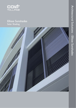 Ellisse Sunshades Ar chitectural Solutions - Ellisse Sunshades Solar Shading