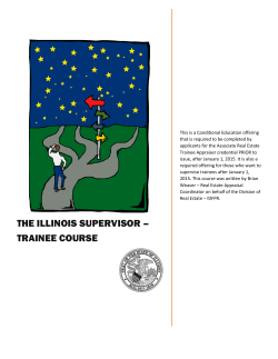The Illinois Supervisor – Trainee Course