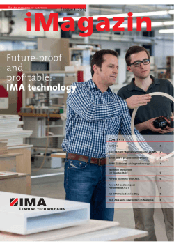 Future-proof and profitable: IMA technology