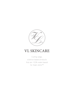 VL SKINCARE Cutting-edge, science-based products that are 100% water-based