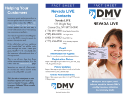 Nevada LIVE Contacts Helping Your Customers