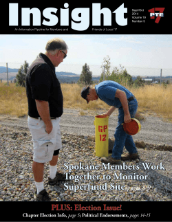 Insight Spokane Members Work Together to Monitor Superfund Site