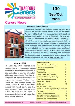 100 Carers News Sep/Oct