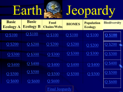 Earth       Jeopardy