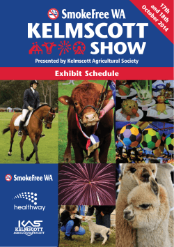 Exhibit Schedule 17th and 18th October 2014