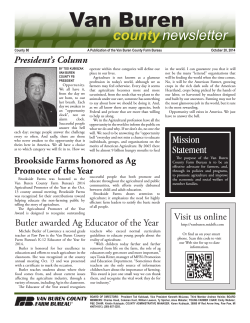 Van Buren county newsletter
