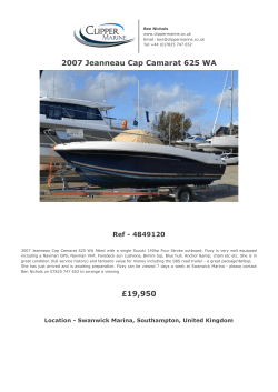 2007 Jeanneau Cap Camarat 625 WA Ref - 4849120