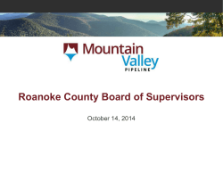 Roanoke County Board of Supervisors October 14, 2014