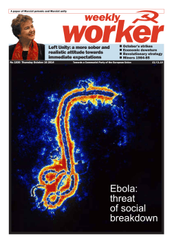 worker weekly Ebola: threat