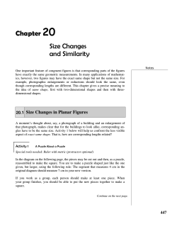 20 Chapter  Size Changes