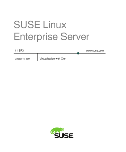 SUSE Linux Enterprise Server www.suse.com 11 SP3
