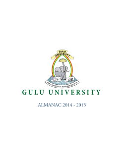 G U L U   U N I V... ALMANAC 2014 - 2015