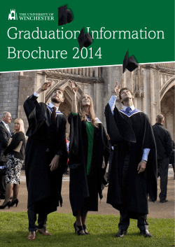 Graduation Information Brochure 2014 Graduation Information Brochure 2014