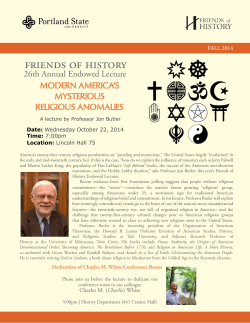friends of history MODERN AMERICA’S MYSTERIOUS RELIGIOUS ANOMALIES