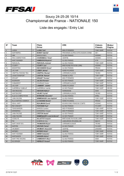 Championnat de France - NATIONALE 150 Soucy 24-25-26 10/14 N°