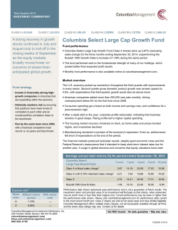 Columbia Select Large Cap Growth Fund