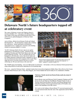 Delaware North’s future headquarters topped off at celebratory event