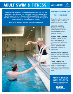 AdUlt swim &amp; Fitness AQUAtiCs