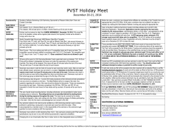 PVST Holiday Meet December 20-21, 2014