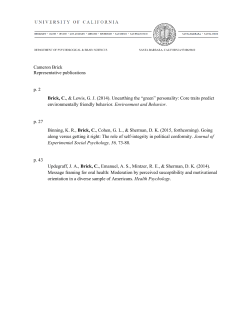 Cameron Brick Representative publications p. 2