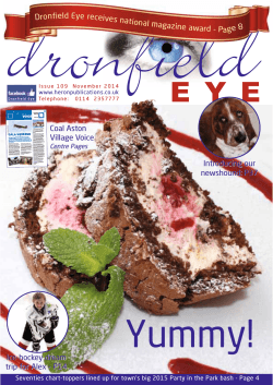 dronfield E Y E Dronfield Eye receives national magazine award - Page 8