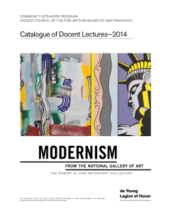 Catalogue of Docent Lectures—2014 Community SpeakerS program Painting with Statue of Liberty