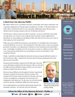 Richard C. Pfeiffer, Jr. e  Newsletter