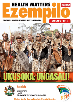 UKUSOKA: UNGASALI! mahhala  Fighting Disease, Fighting Poverty, Giving Hope
