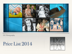 Price List 2014 DZ Photography