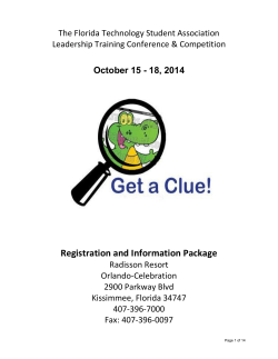 Registration and Information Package