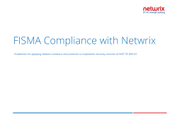 FISMA Compliance with Netwrix