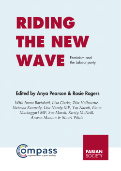 Riding the new wave Edited by Anya Pearson &amp; Rosie Rogers