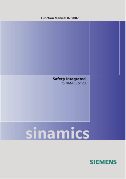 sinamics s Safety Integrated SINAMICS S120
