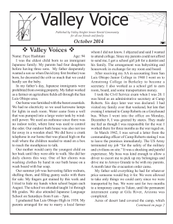 Valley Voice Valley Voices October 2014