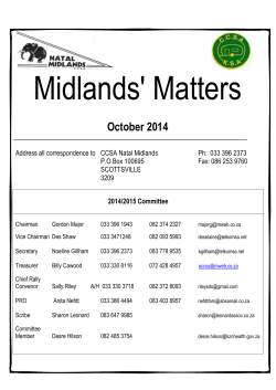 Midlands' Matters October 2014
