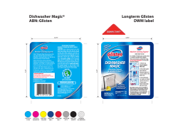 Dishwasher Magic® Longterm Glisten ABN: Glisten DWM label
