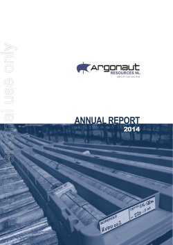 For personal use only ANNUAL REPORT 2014 ABN 97 008 084 848