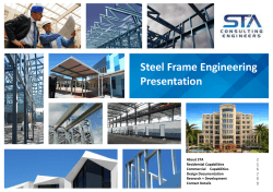 Steel Frame Engineering Presentation