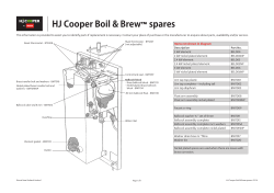 HJ Cooper Boil &amp; Brew™ spares