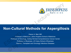 Non-Cultural Methods for Aspergillosis