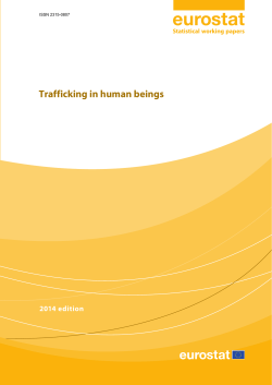 Trafficking in human beings  2014 edition Statistical working papers