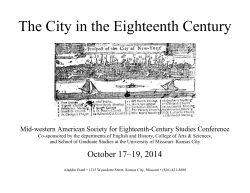 The City in the Eighteenth Century
