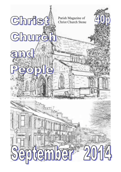 Parish Magazine of Christ Church Stone