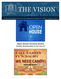 Open House Sermon Series Healthy Relationships In The Church
